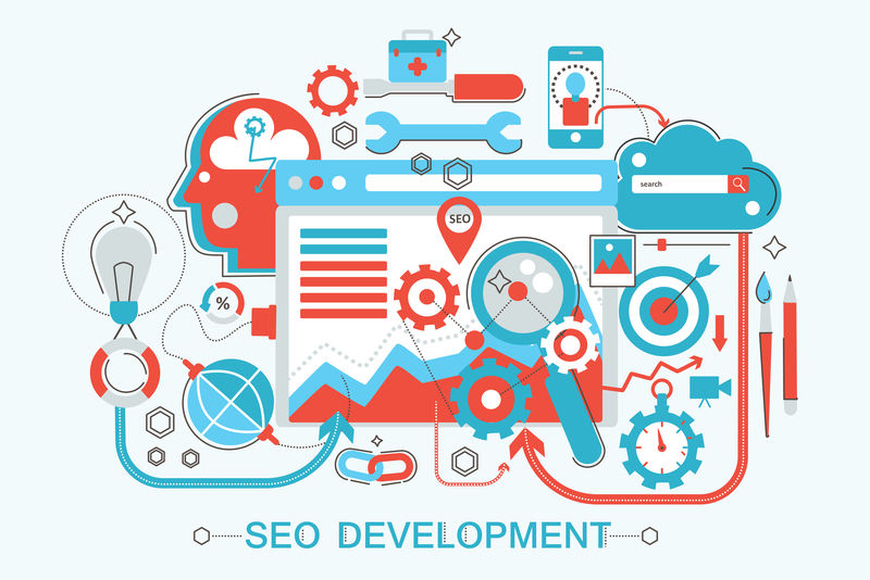 現(xiàn)代平面細線設(shè)計網(wǎng)頁橫幅網(wǎng)站,介紹,傳單和海報的網(wǎng)頁開發(fā)概念。